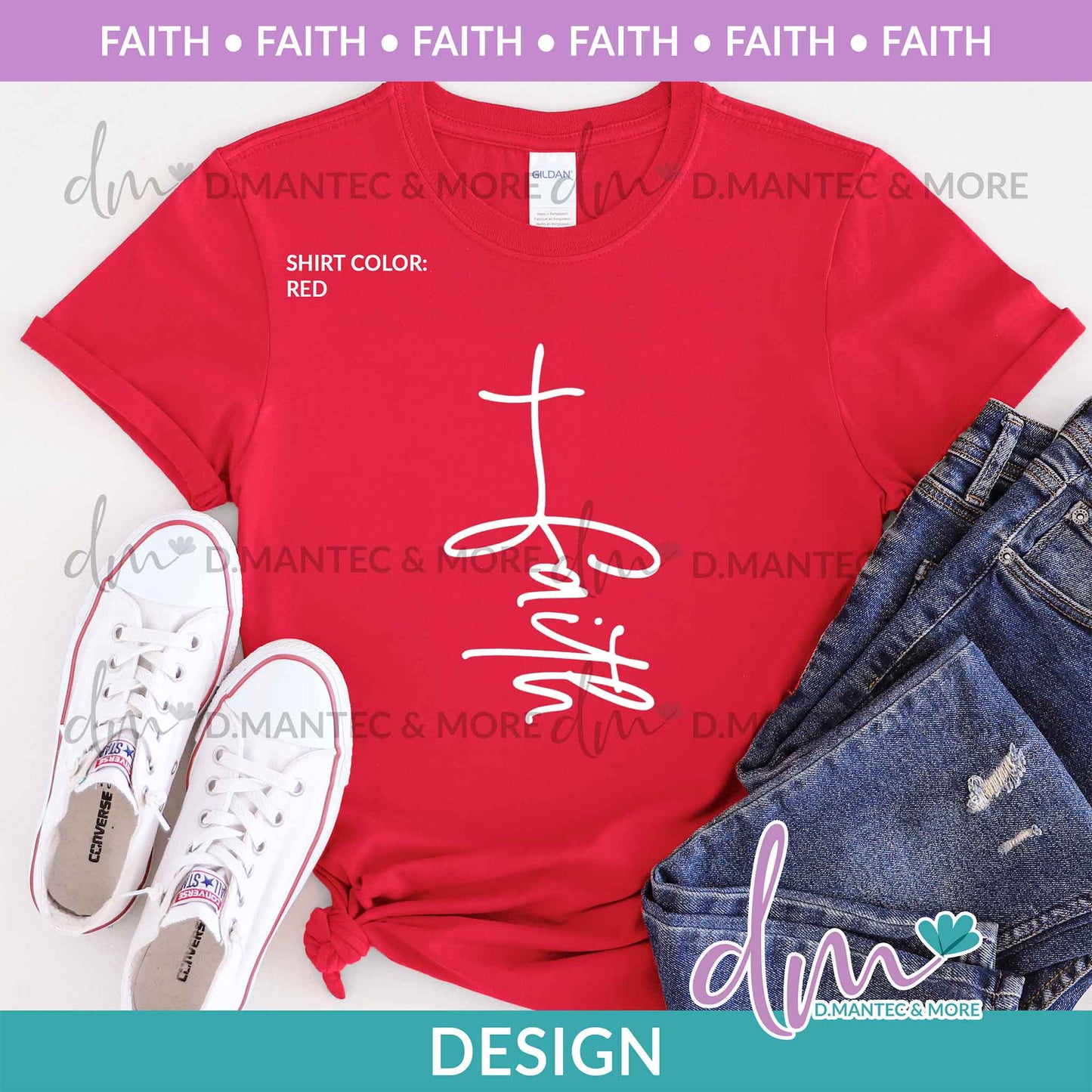 F - Faith Script Cross | Design