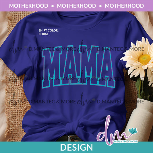 MH - Mama Outline-Aqua | Design