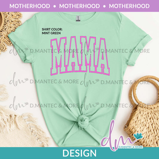 MH - Mama Outline-Pink | Design
