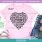 MH - Mother Word Art Heart | Design
