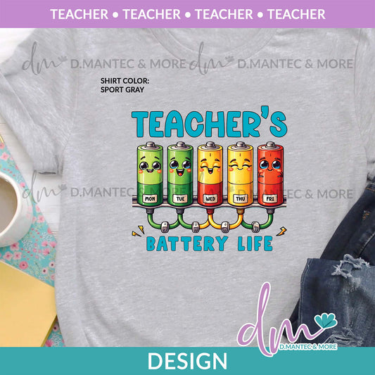 P - Teacher's Battery Life | Design