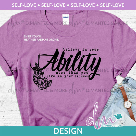SL - Believe In Your Ability More | Design