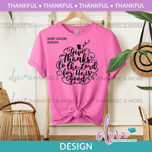 T -  Give Thanks to the Lord - Black | Design