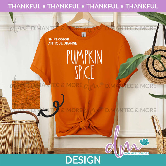 T - Pumpkin Spice - White | Design