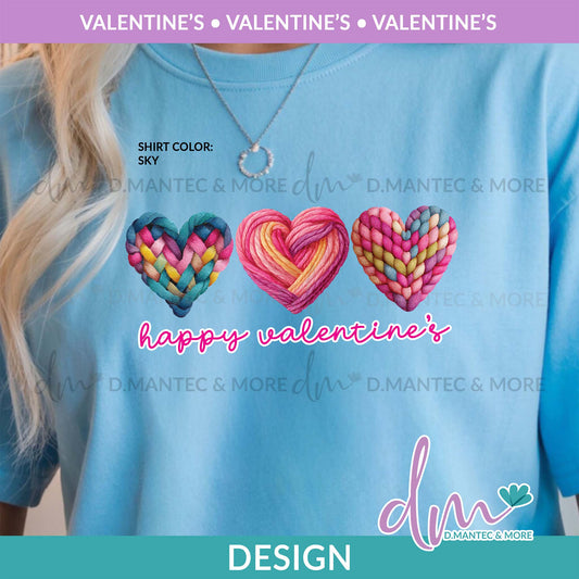 V - Happy Valentine's Faux Yarn | Design