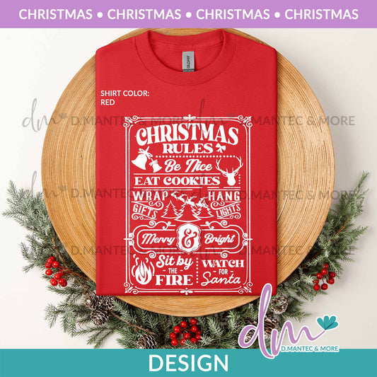 X - Christmas Rules - White | Design