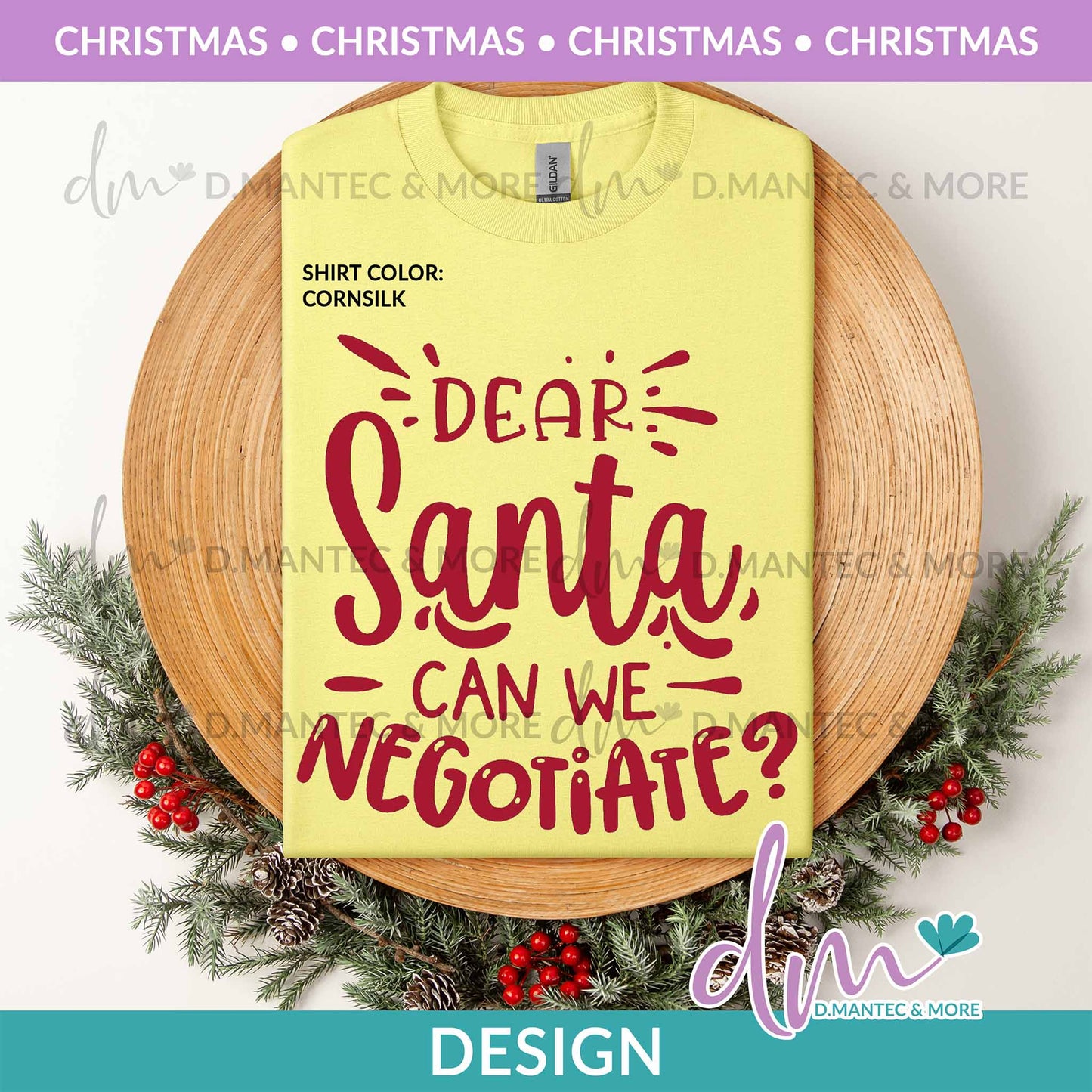 X - Dear Santa Can We Negotiate? - Red | Design