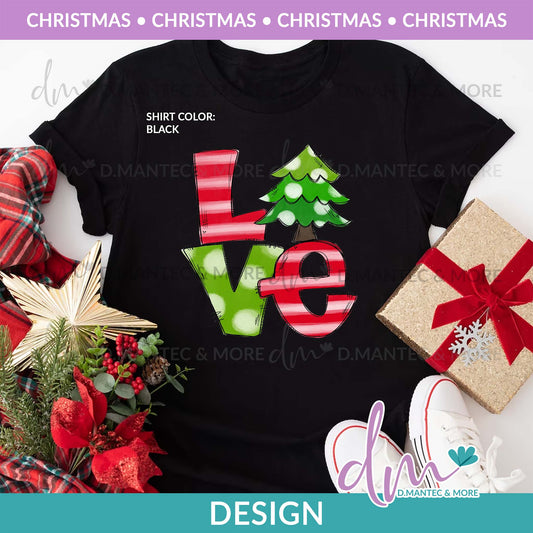 X - Love Christmas Tree - Color | Design