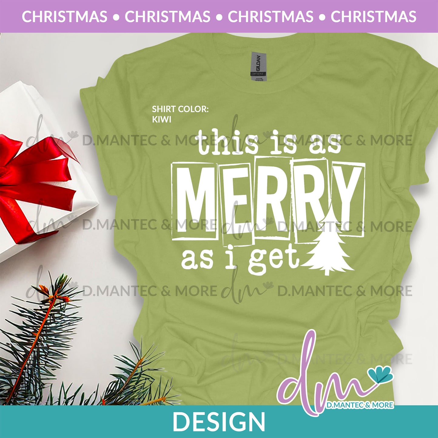 X - This is as Merry as I Get - White | Design