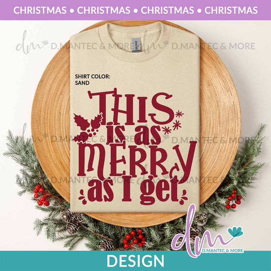 X - This is as Merry as I Get - Burgundy | Design