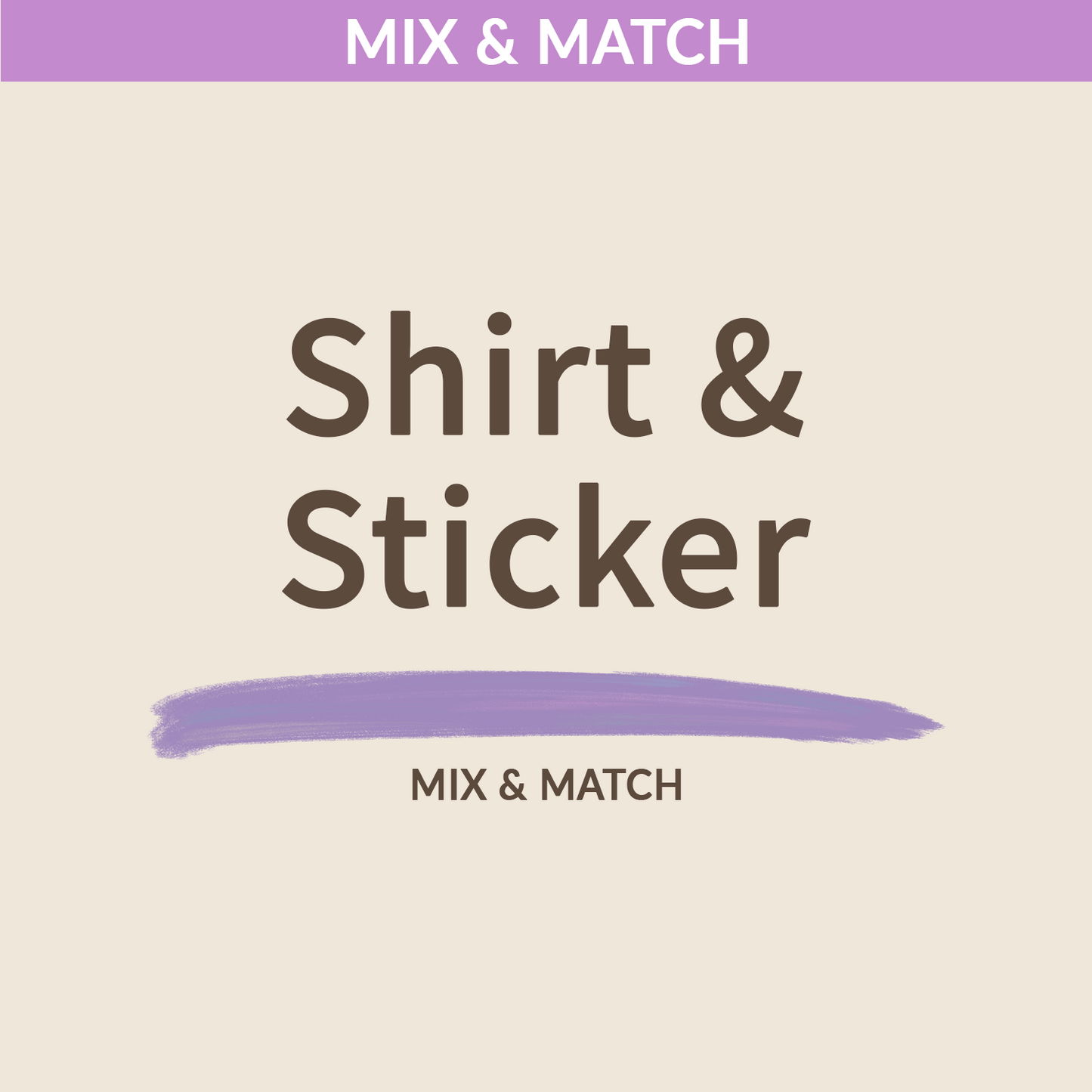 JOME Mix & Match - Shirt & Sticker