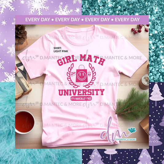 ED - Girl Math University Shopping Happy Bag | Design