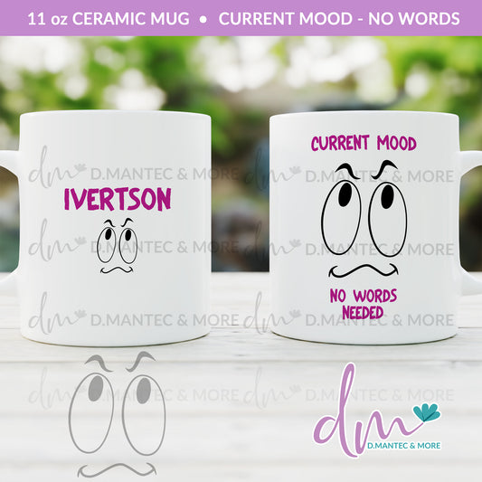 M11 - Current Mood - No Words Needed | Ceramic Mug