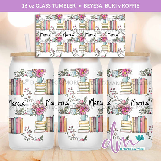 T16 - Beyesa, Buki y Koffie | Glass Can Tumbler