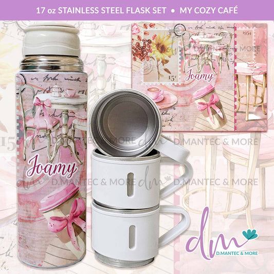T17 - My Cozy Café | Flask Set Tumbler