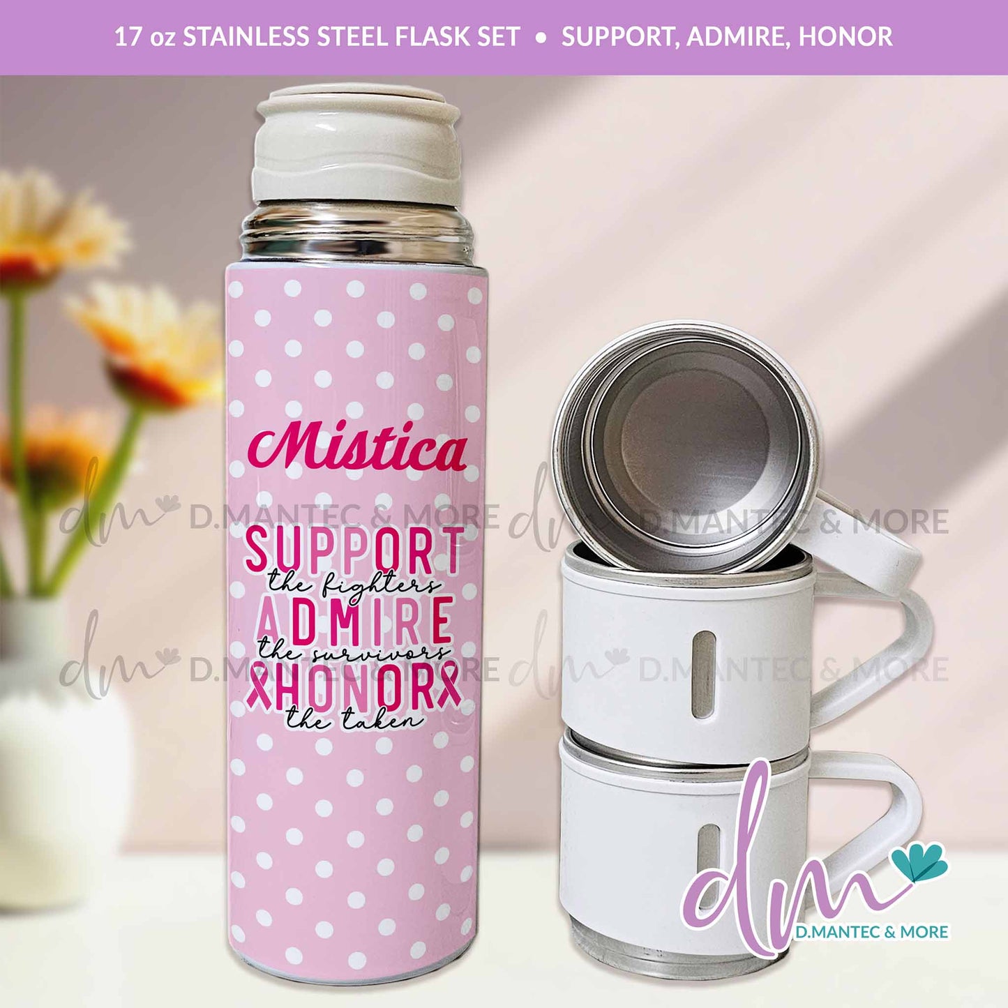 T17 - Support, Admire, Honor | Flask Set Tumbler