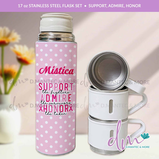 T17 - Support, Admire, Honor | Flask Set Tumbler
