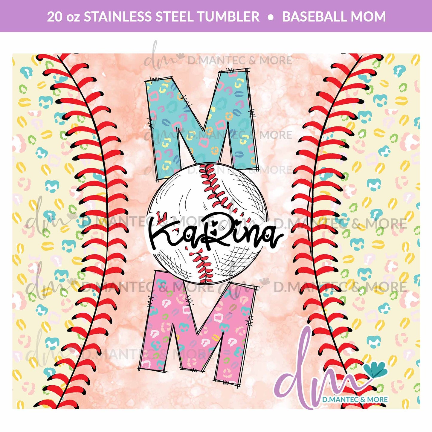 T20 - Baseball Mom | Stainless Steel Tumbler