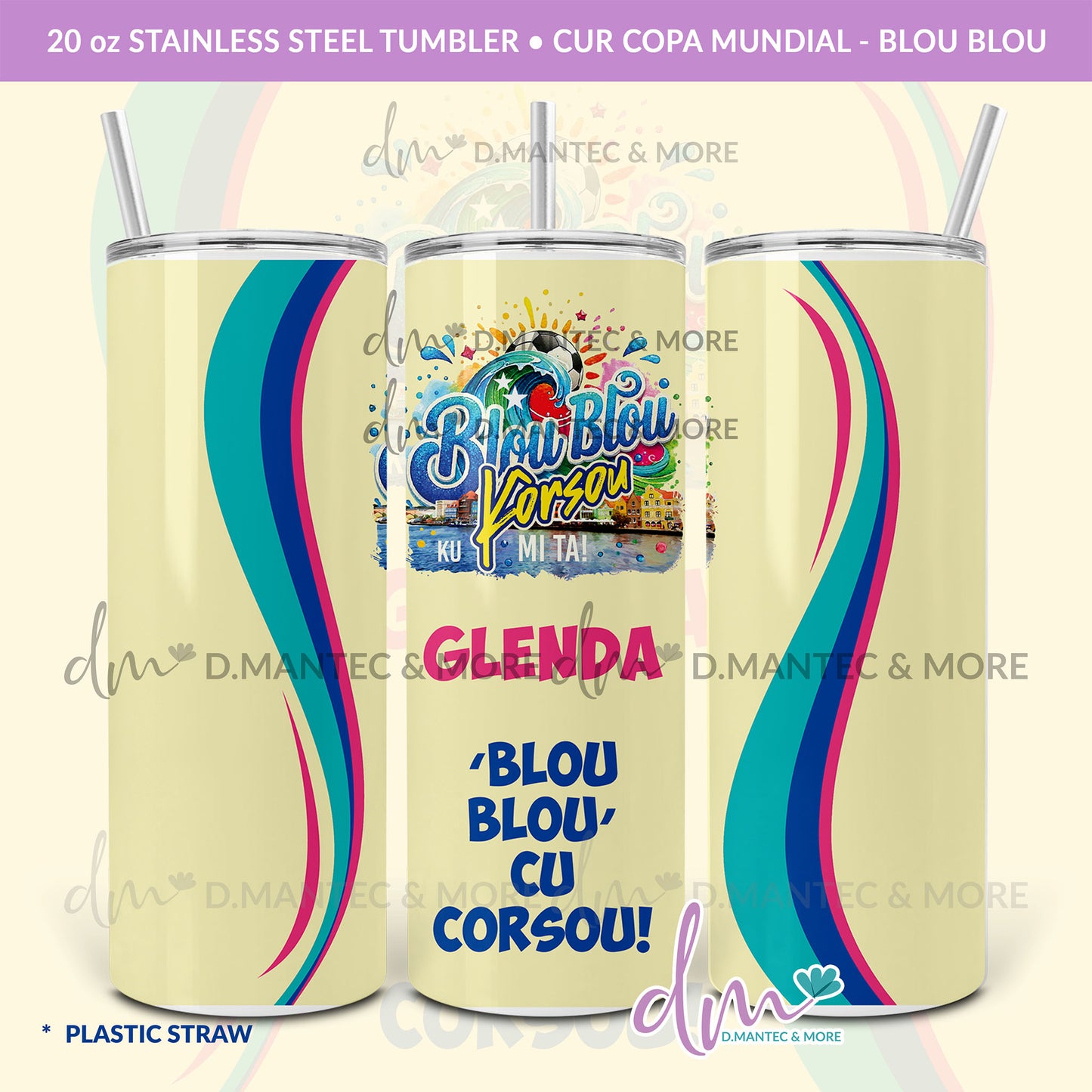 T20 - CUR Copa Mundial  | Stainless Steel Tumbler