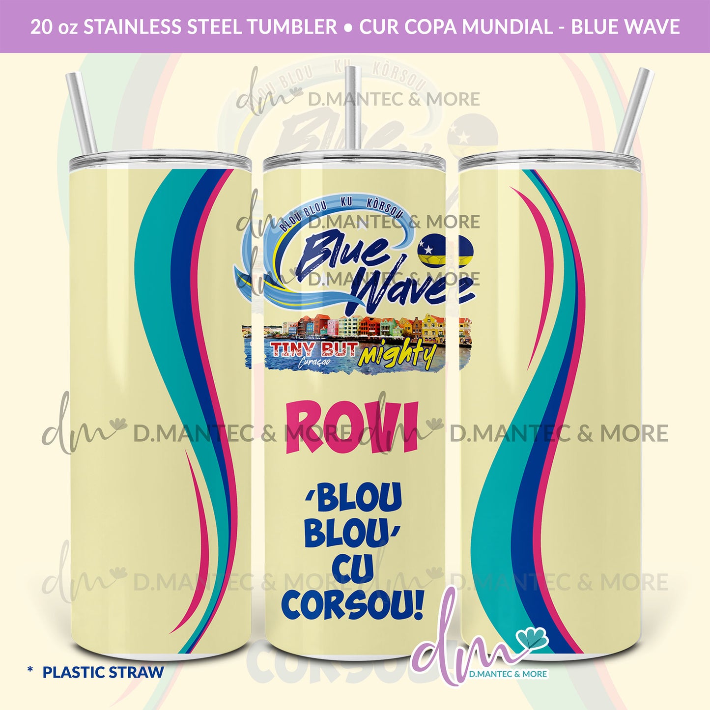T20 - CUR Copa Mundial  | Stainless Steel Tumbler