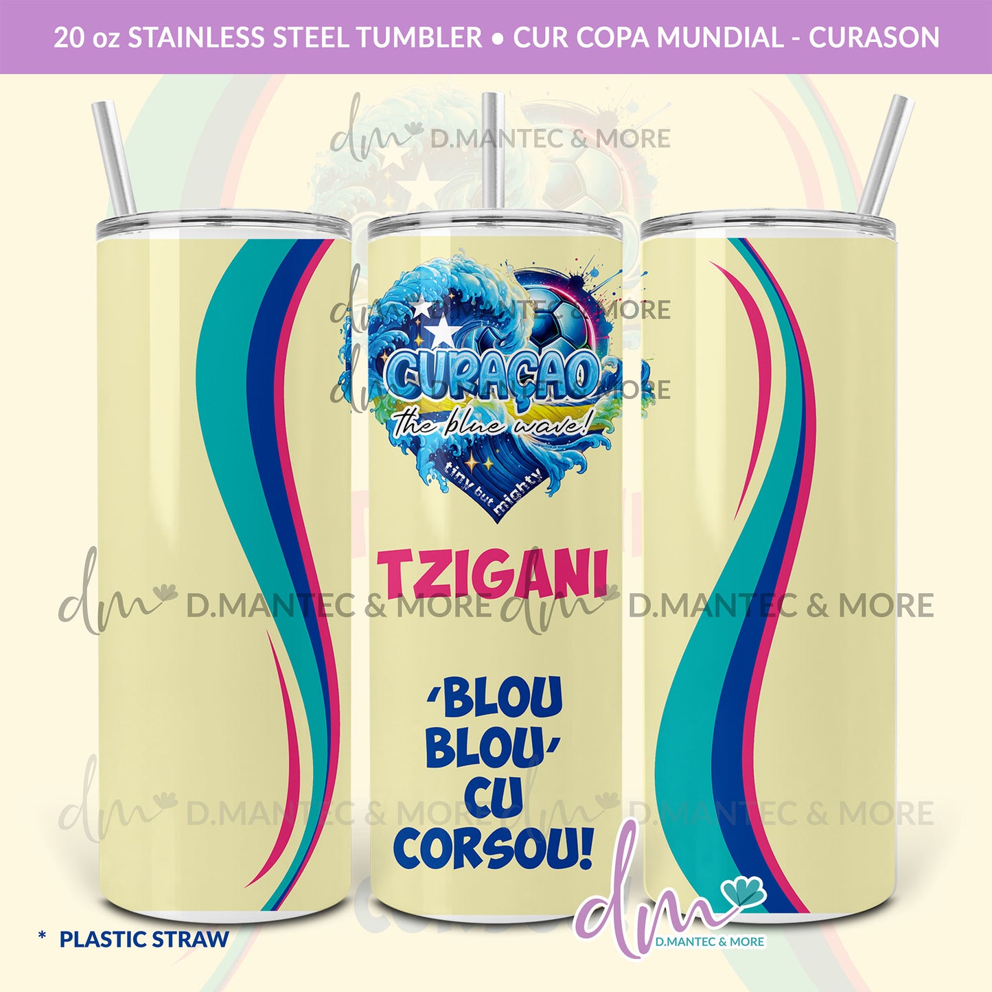 T20 - CUR Copa Mundial  | Stainless Steel Tumbler