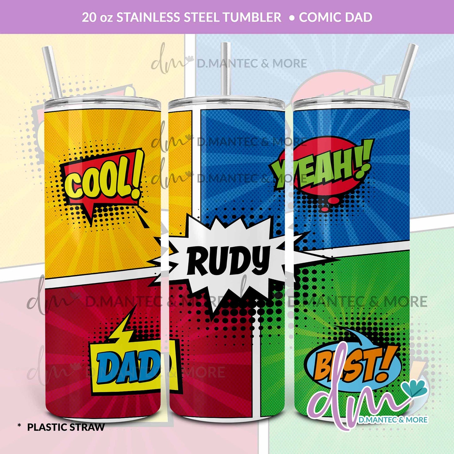 T20 - Comic Dad | Stainless Steel Tumbler