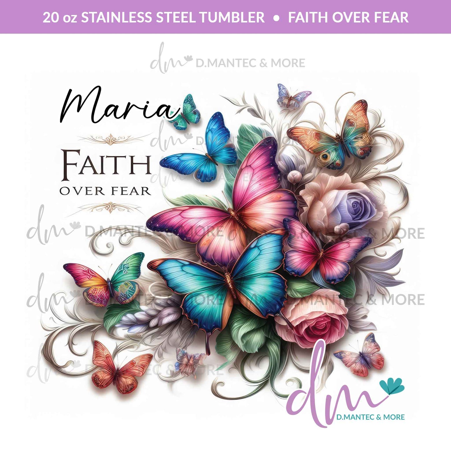 T20 - Faith Over Fear | Stainless Steel Tumbler