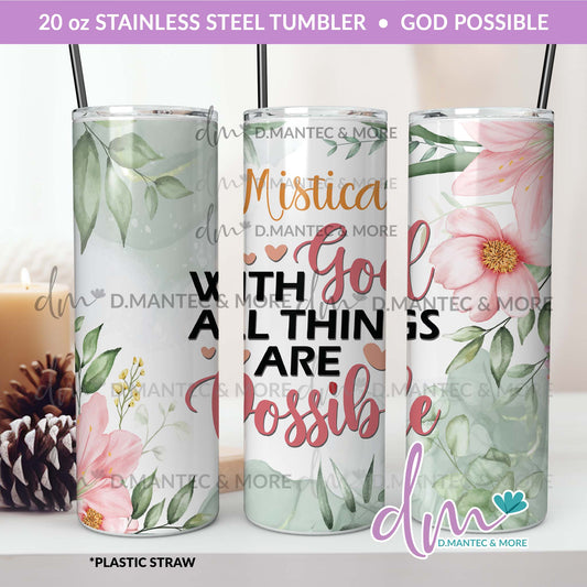 T20 - God Possible | Stainless Steel Tumbler