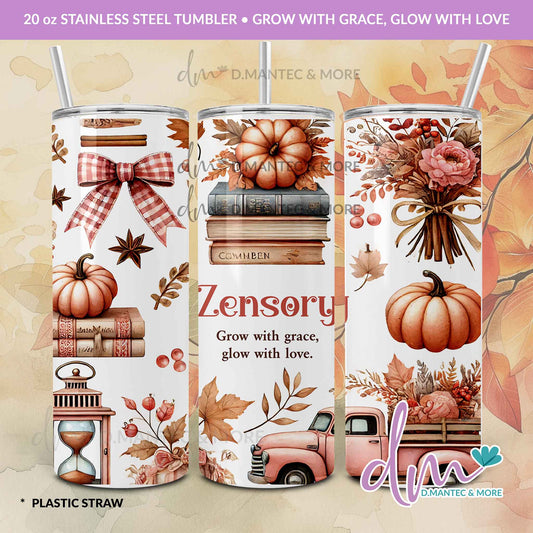 T20 - Grow with Grace, Glow with Love | Stainless Steel Tumbler