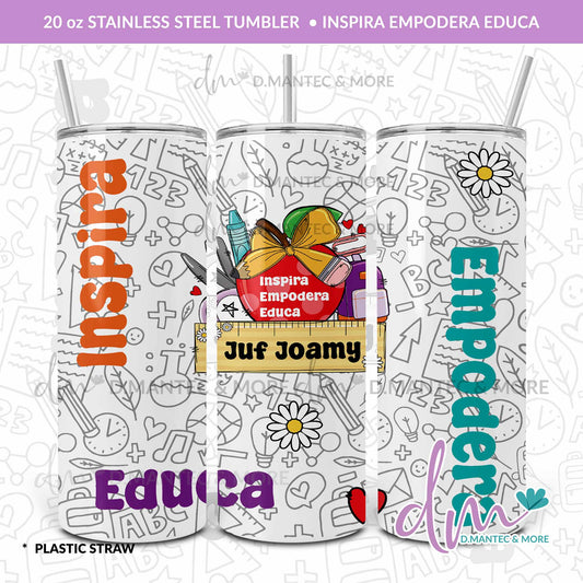 T20 - Inspira Empodera Educa | Stainless Steel Tumbler