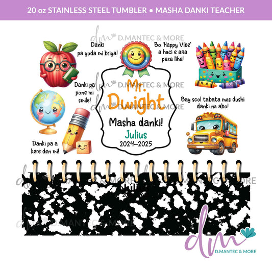 T20 - Masha Danki Teacher | Stainless Steel Tumbler