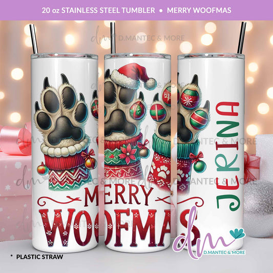 T20 - Merry Woofmas | Stainless Steel Tumbler