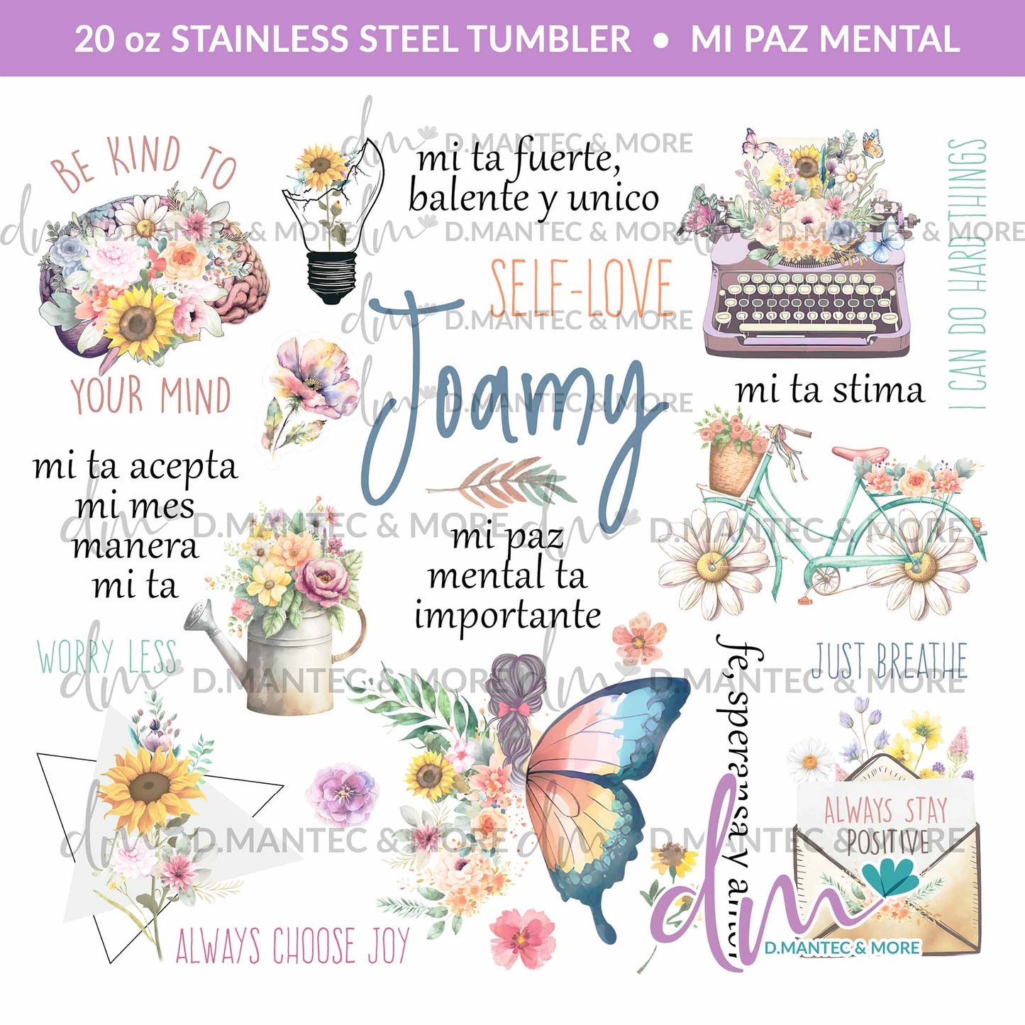 T20 - Mi Paz Mental Ta Importante | Stainless Steel Tumbler