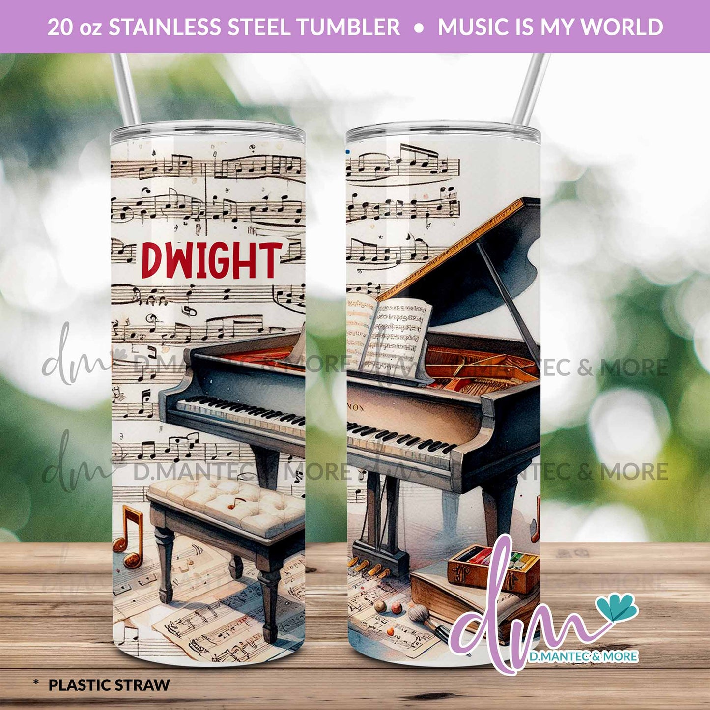 T20 - Music is My World | Stainless Steel Tumbler