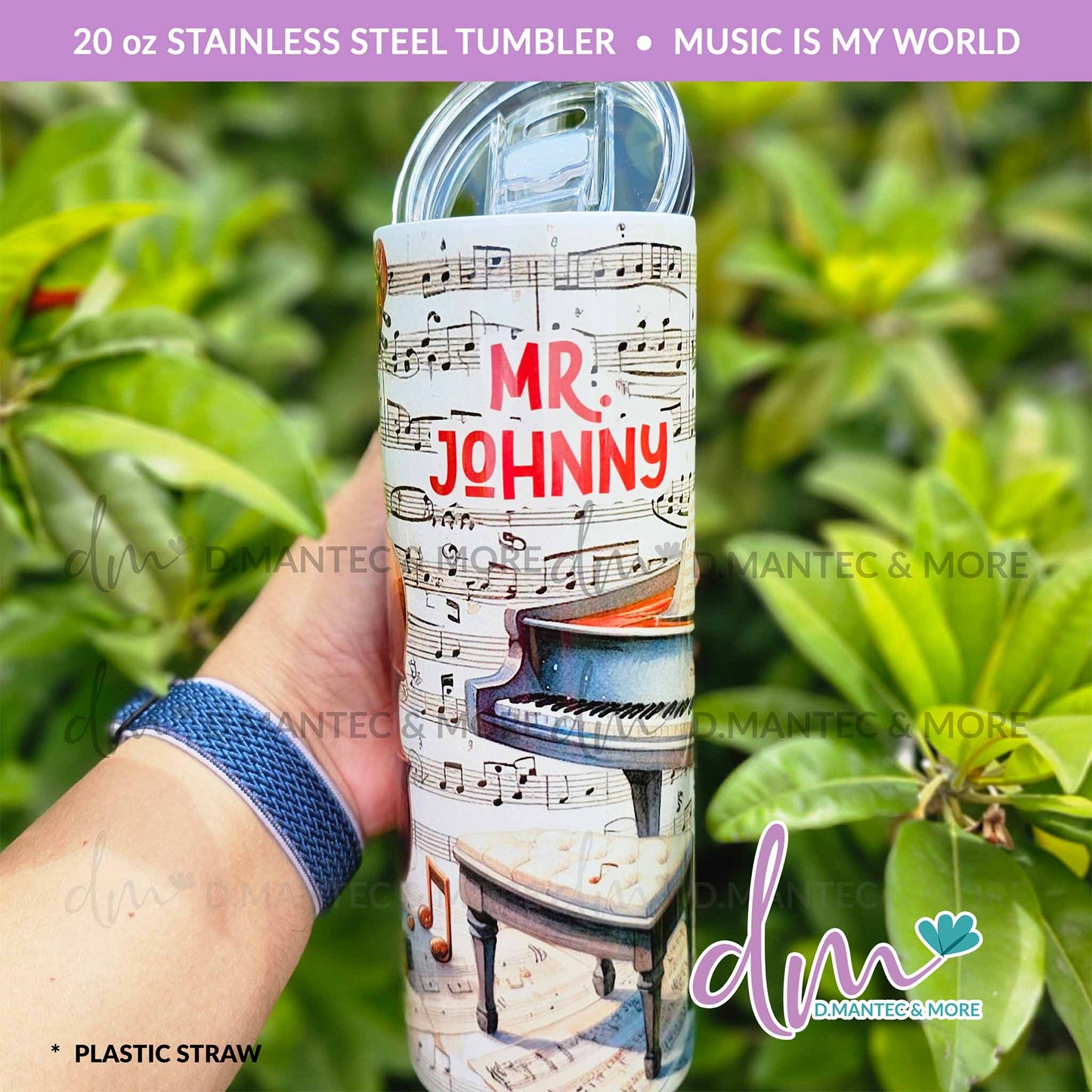 T20 - Music is My World | Stainless Steel Tumbler