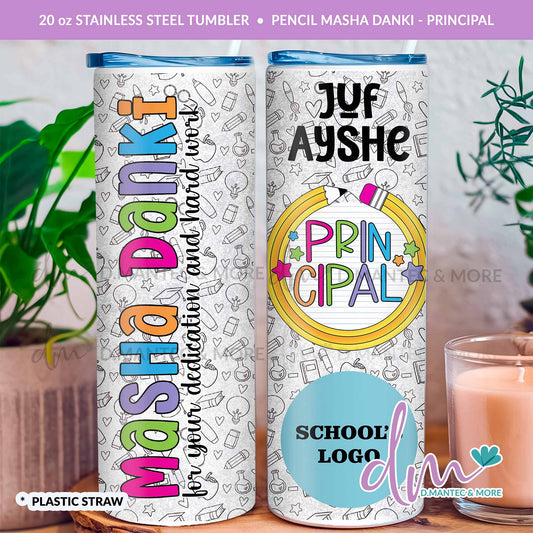 T20 - Pencil Masha Danki - School Team | Stainless Steel Tumbler