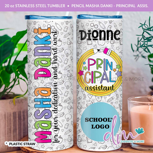 T20 - Pencil Masha Danki - School Team | Stainless Steel Tumbler