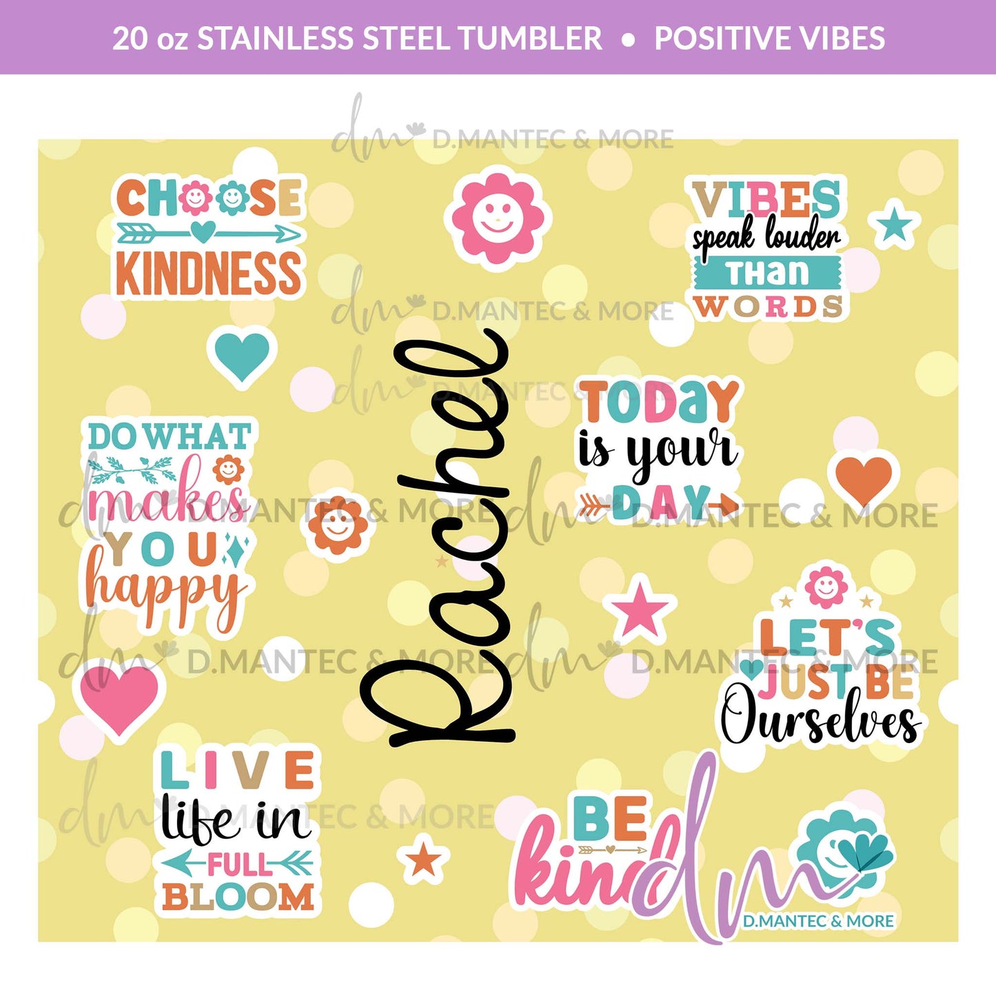 T20 - Positive Vibes | Stainless Steel Tumbler