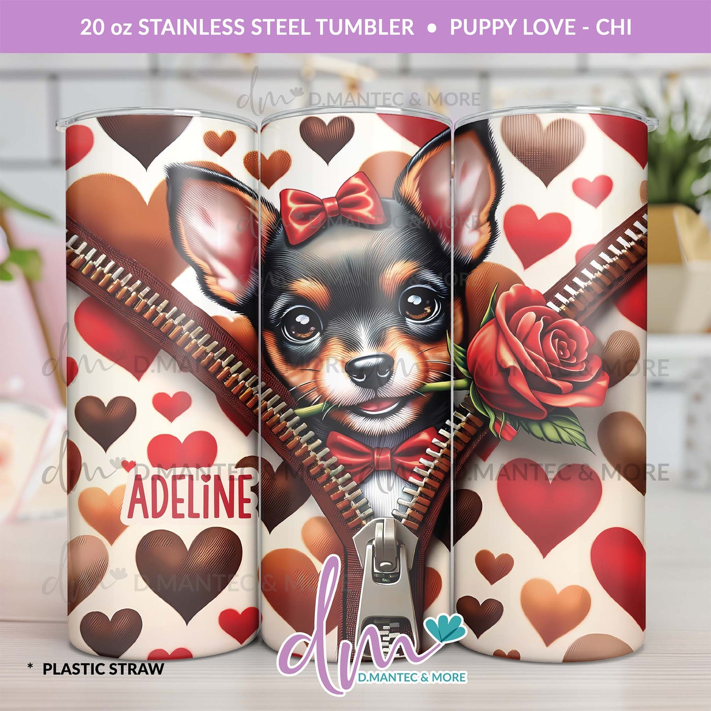 T20 - Puppy Love | Stainless Steel Tumbler
