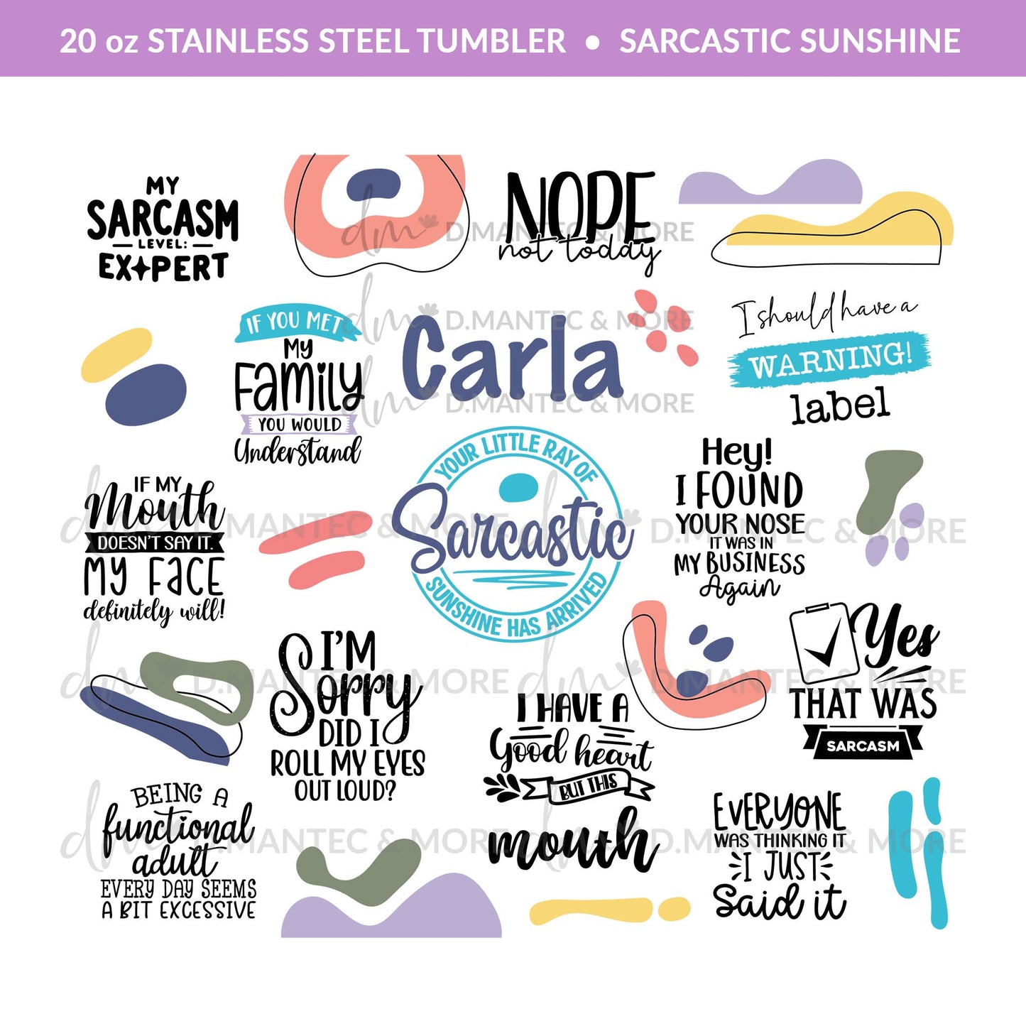 T20 - Sarcastic Sunshine | Stainless Steel Tumbler