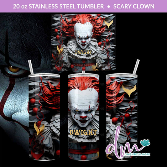 T20 - Scary Clown | Stainless Steel Tumbler
