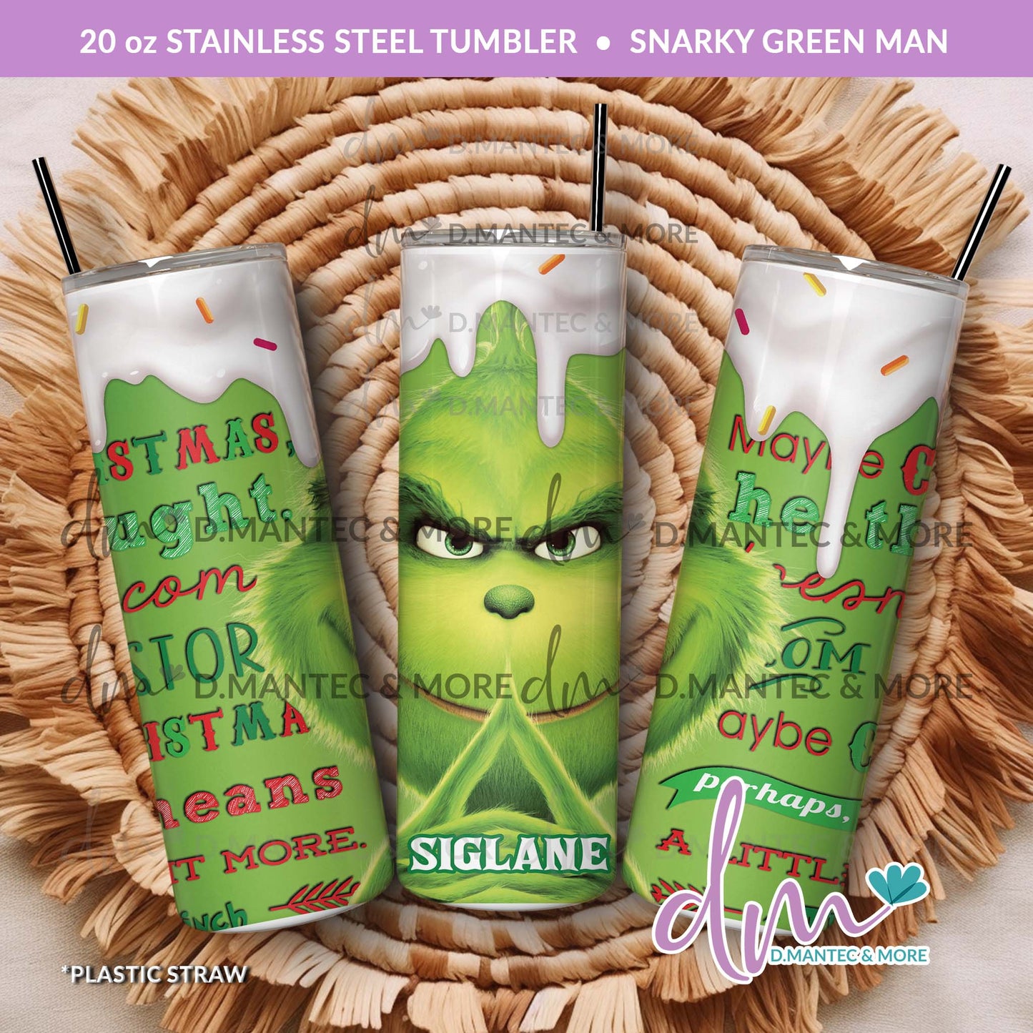 T20 - Snarky Green Man | Stainless Steel Tumbler