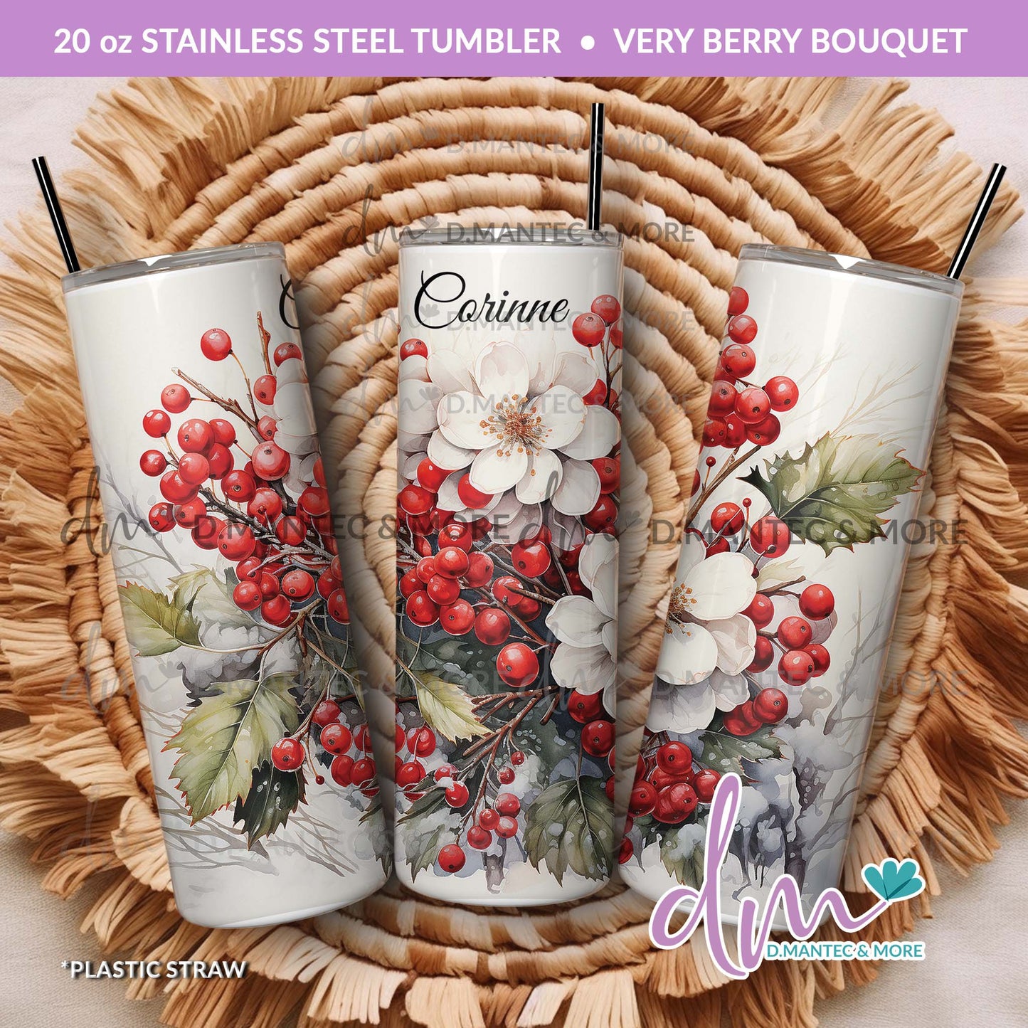 T20 - Very Berry Bouquet | Stainless Steel Tumbler