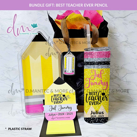Best Teacher Ever Pencil | Bundle Gift Set