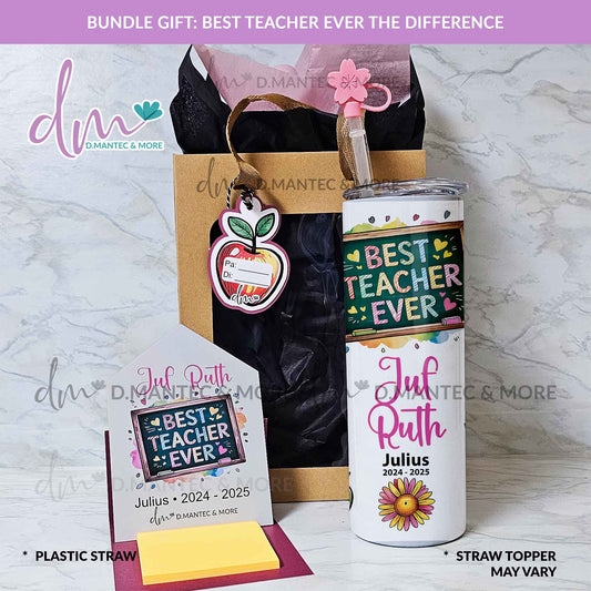 Best Teacher Ever The Difference | Bundle Gift Set