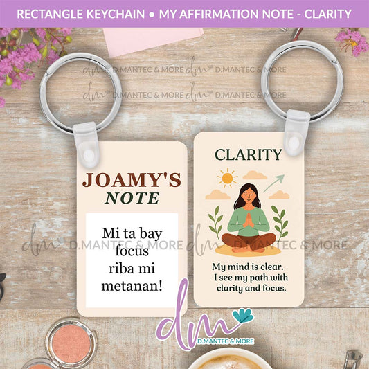 My Affirmation Note | Keychain-Rectangle