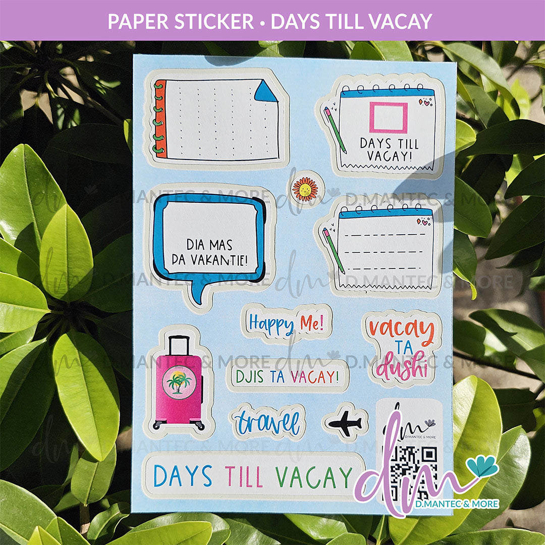 Days Till Vacay | PAPER Sticker