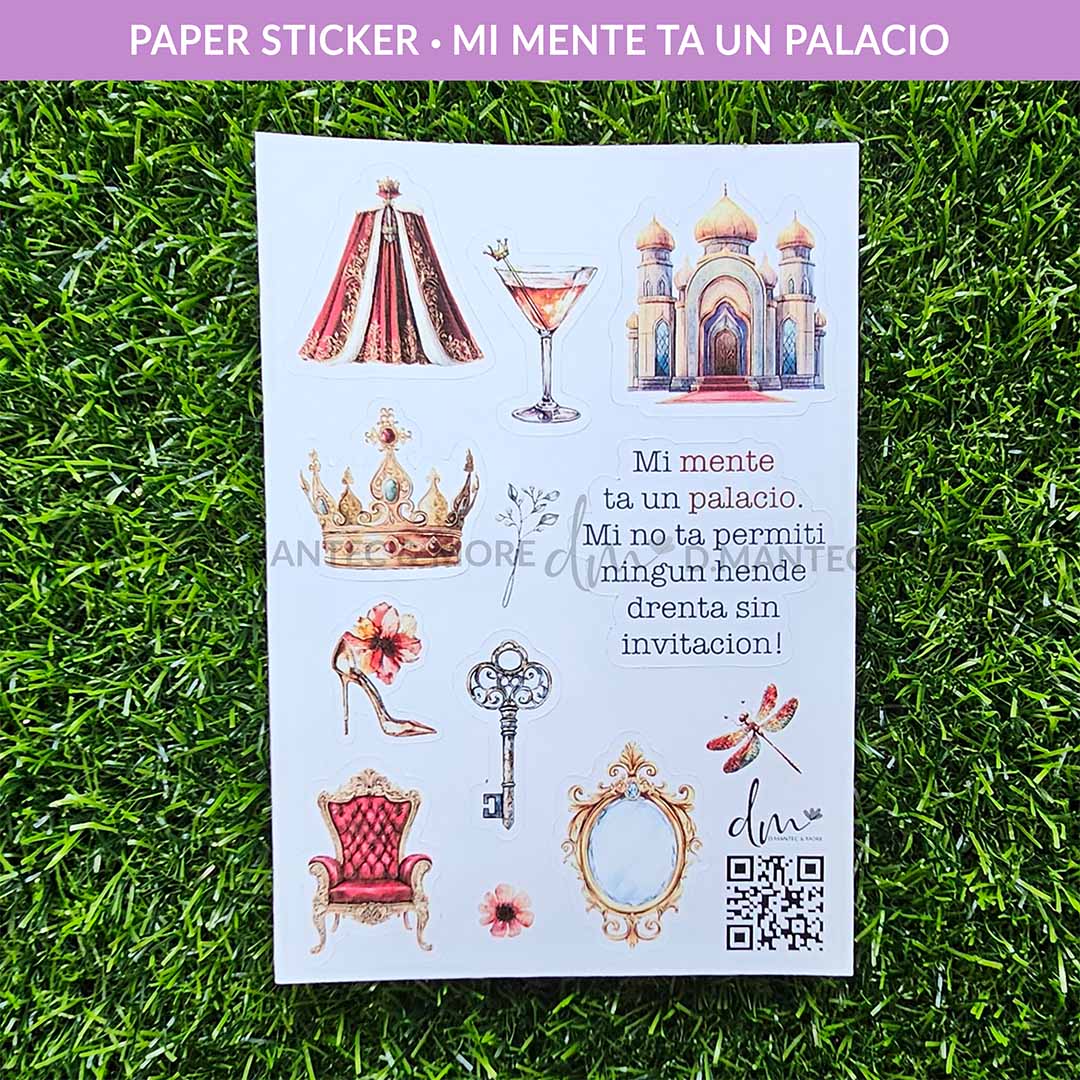 Mi Mente Ta Un Palacio | PAPER Sticker