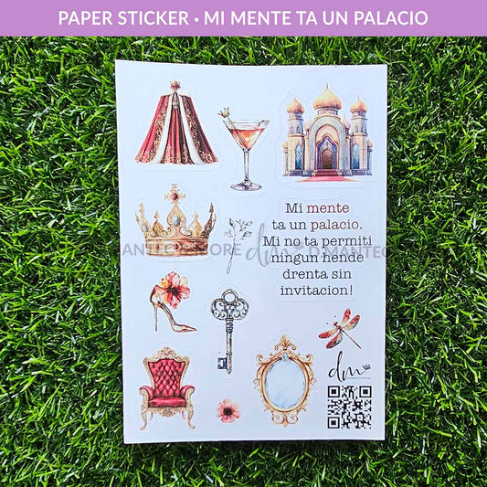 Mi Mente Ta Un Palacio | PAPER Sticker