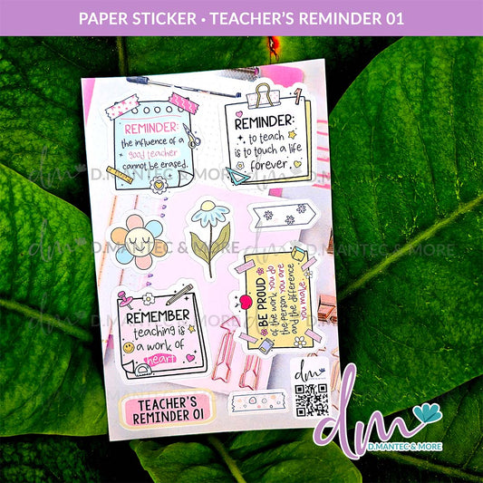 Teacher's Reminder 01 | PAPER Sticker